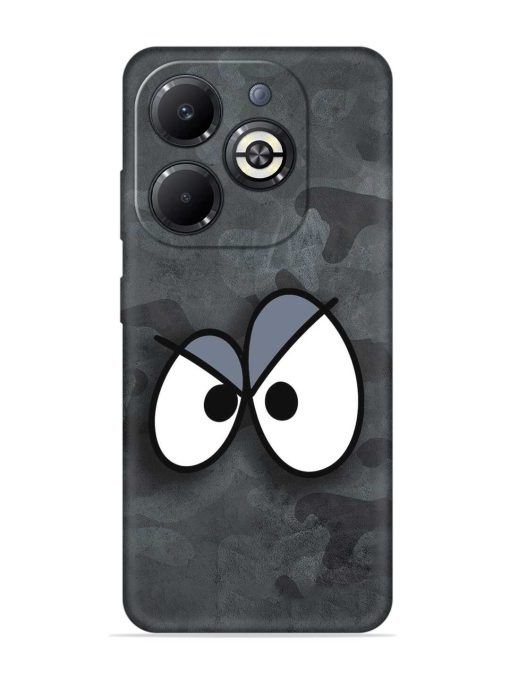 Big Eyes Night Mode Embossed Soft Silicone Case for Infinix Smart 8 Plus Zapvi