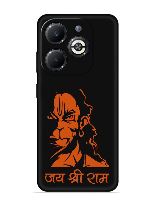 Angry Hanuman Embossed Soft Silicone Case for Infinix Smart 8 Plus Zapvi