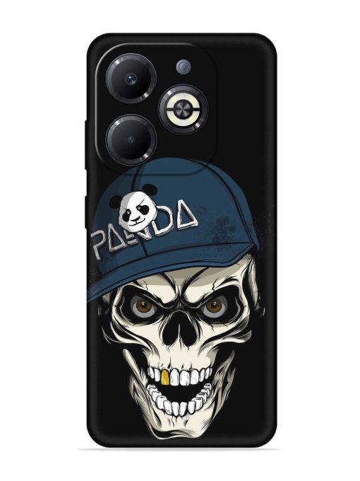 Panda Skull Embossed Soft Silicone Case for Infinix Smart 8 Plus Zapvi