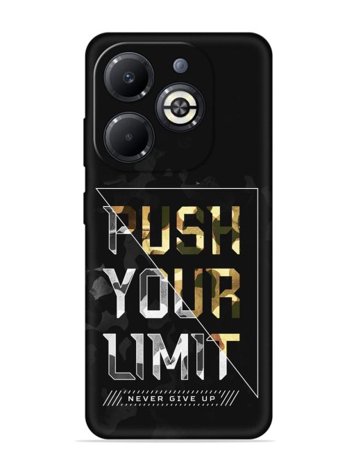 Push Your Limits Embossed Soft Silicone Case for Infinix Smart 8 Plus