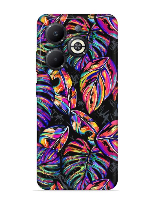 Tropical Seamless Vector Embossed Soft Silicone Case for Infinix Smart 8 Plus Zapvi