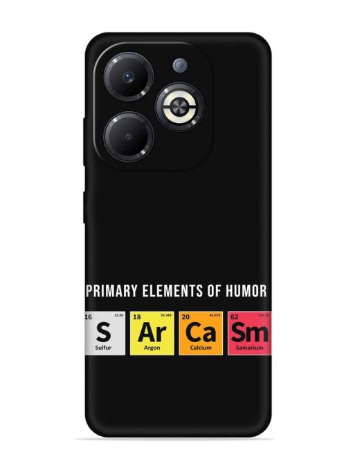 Primary Elements Humor Embossed Soft Silicone Case for Infinix Smart 8 Plus