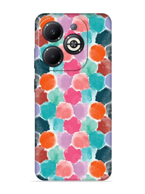 Colorful Seamless Pattern Embossed Soft Silicone Case for Infinix Smart 8 Plus