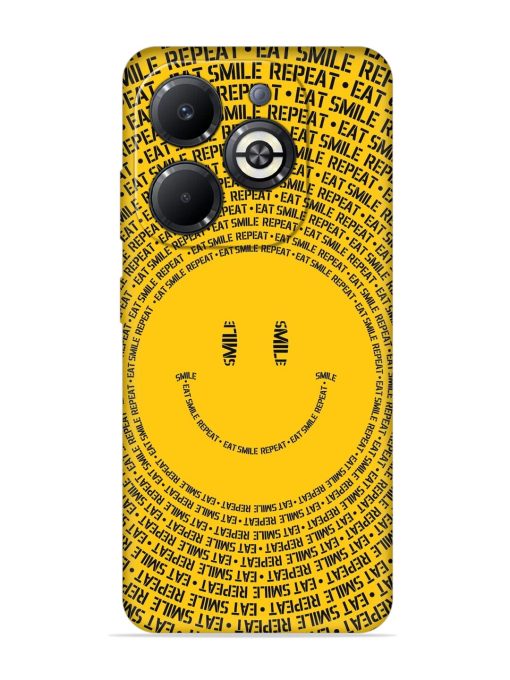 Smiley Embossed Soft Silicone Case for Infinix Smart 8 Plus Zapvi