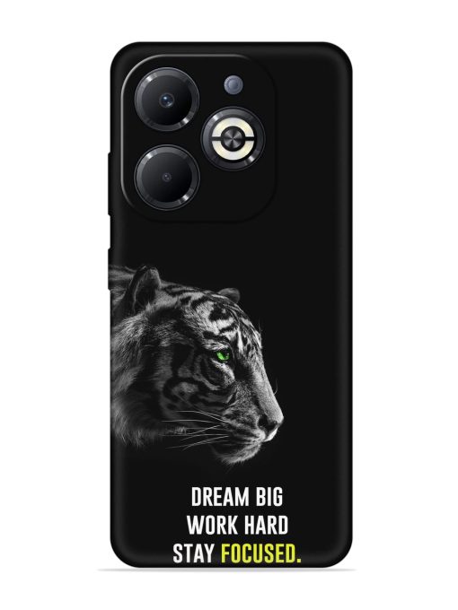 Dream Big Work Hard Embossed Soft Silicone Case for Infinix Smart 8 Plus