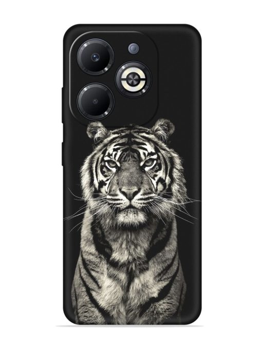 Tiger Art Embossed Soft Silicone Case for Infinix Smart 8 Plus