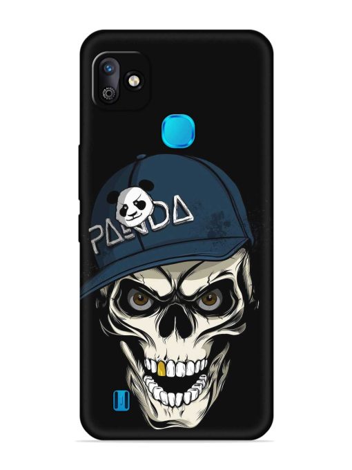 Panda Skull Embossed Soft Silicone Case for Infinix Smart Hd (2021) Zapvi