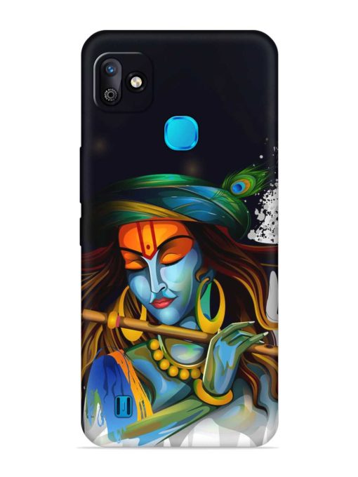 Krishna Art Embossed Soft Silicone Case for Infinix Smart Hd (2021)