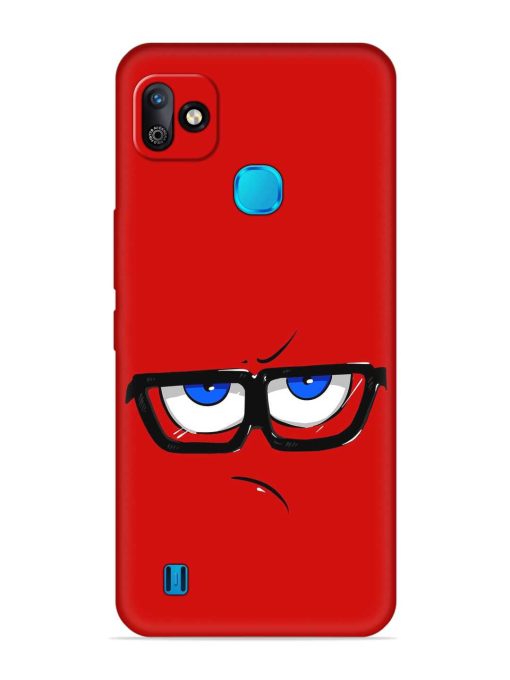 Rad Angry Face Embossed Soft Silicone Case for Infinix Smart Hd (2021) Zapvi