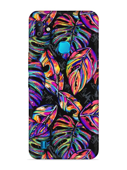 Tropical Seamless Vector Embossed Soft Silicone Case for Infinix Smart Hd (2021)