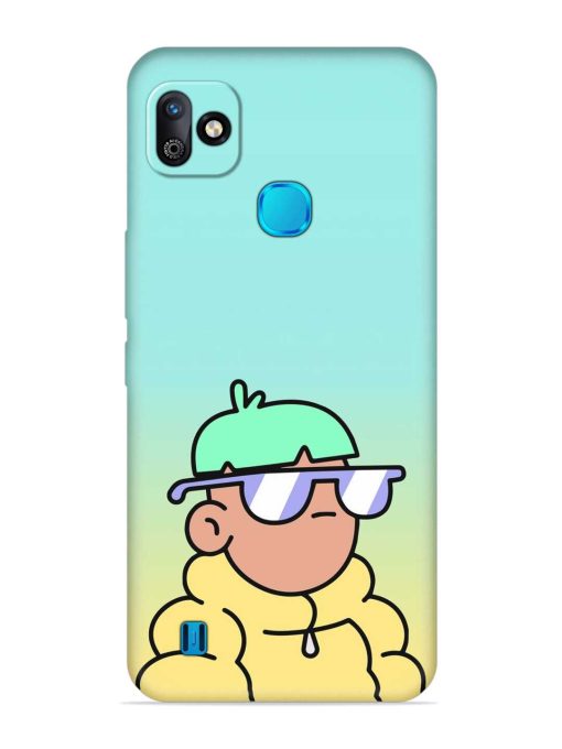 Doodles Cool Character Embossed Soft Silicone Case for Infinix Smart Hd (2021)