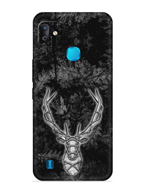 Ancient Deer Embossed Soft Silicone Case for Infinix Smart Hd (2021) Zapvi