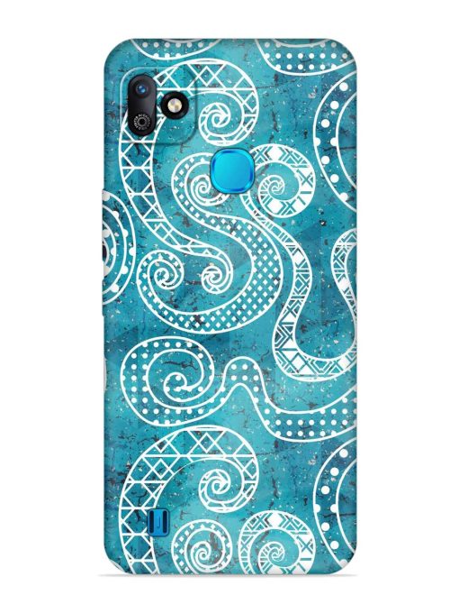 Vintage Curved Seamless Embossed Soft Silicone Case for Infinix Smart Hd (2021) Zapvi