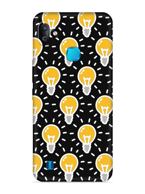 Light Bulb Seamless Embossed Soft Silicone Case for Infinix Smart Hd (2021)