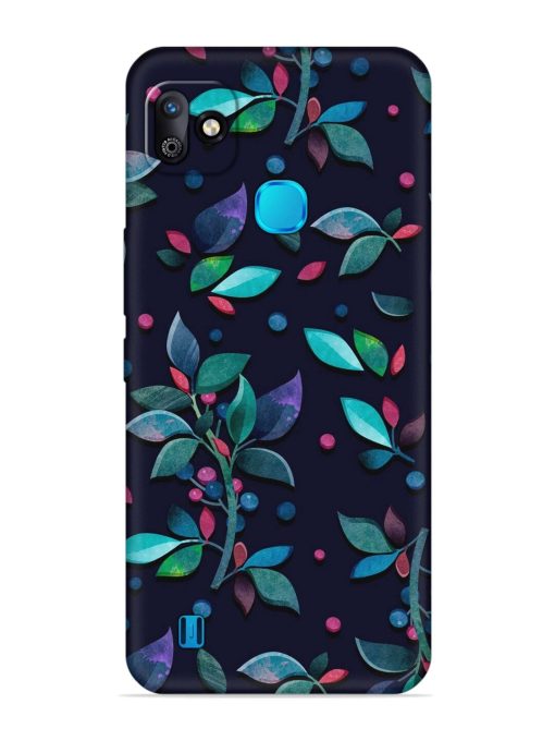 Decorative Watercolor Flower Embossed Soft Silicone Case for Infinix Smart Hd (2021) Zapvi