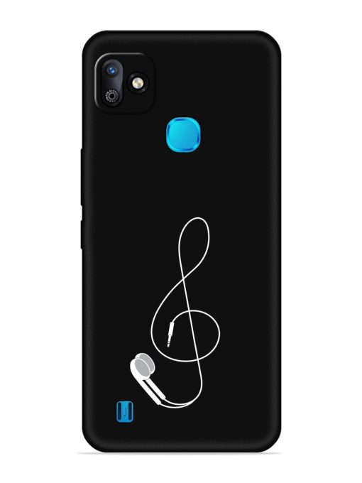 Music Earphone Vector Embossed Soft Silicone Case for Infinix Smart Hd (2021) Zapvi