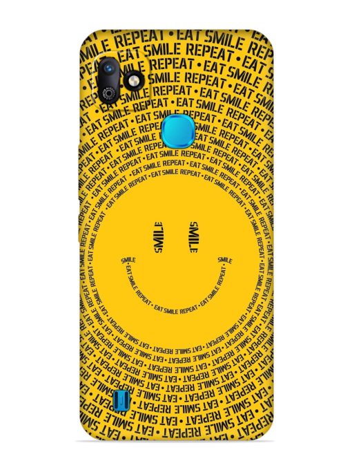 Smiley Embossed Soft Silicone Case for Infinix Smart Hd (2021) Zapvi