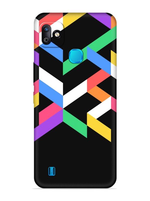 Colorshape Abstarct Embossed Soft Silicone Case for Infinix Smart Hd (2021)