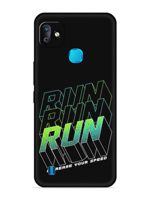 Run Embossed Soft Silicone Case for Infinix Smart Hd (2021) Zapvi