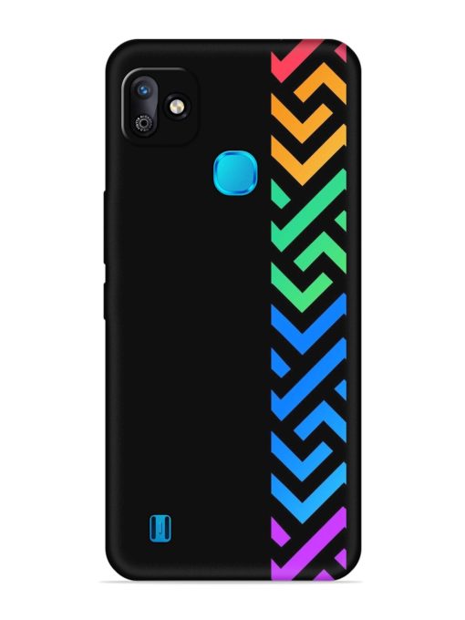 Colorshape Stripes Embossed Soft Silicone Case for Infinix Smart Hd (2021)