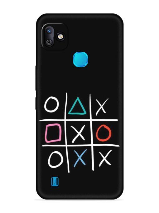 Super Neon Tic-Tac-Toe Embossed Soft Silicone Case for Infinix Smart Hd (2021) Zapvi