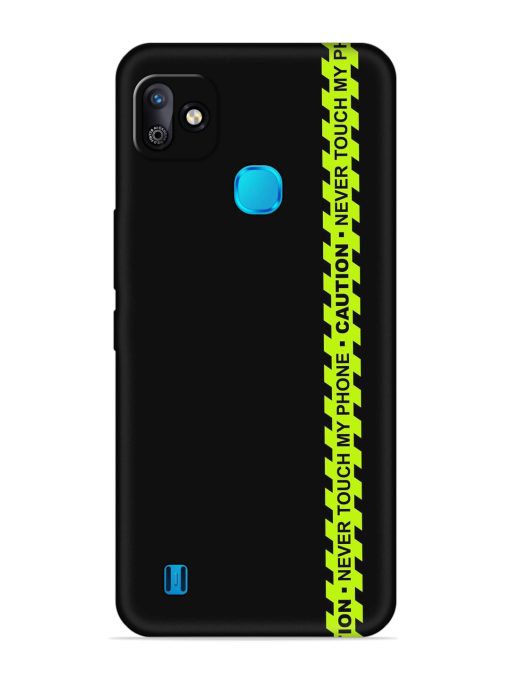 Never Touch My Phone Embossed Soft Silicone Case for Infinix Smart Hd (2021) Zapvi