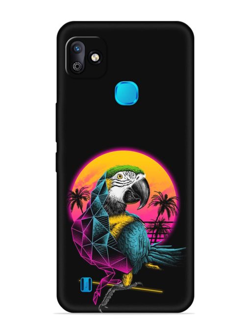 Rad Parrot Embossed Soft Silicone Case for Infinix Smart Hd (2021)