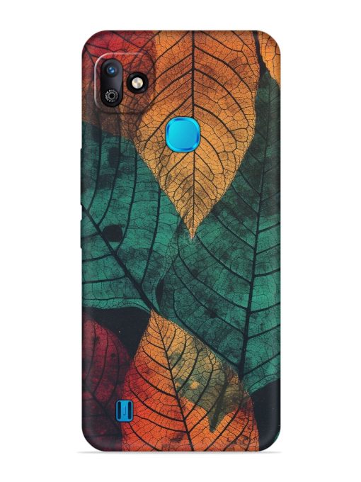 Leaves Artwork Embossed Soft Silicone Case for Infinix Smart Hd (2021) Zapvi