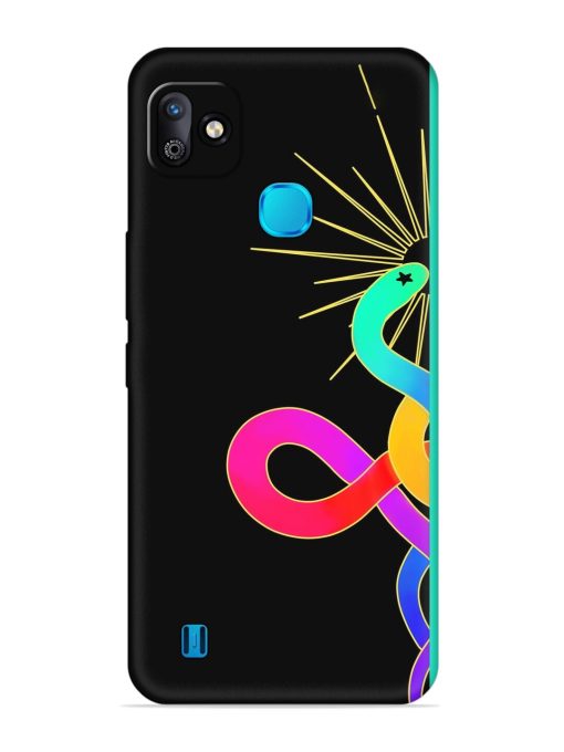 Art Geometric Abstraction Embossed Soft Silicone Case for Infinix Smart Hd (2021) Zapvi