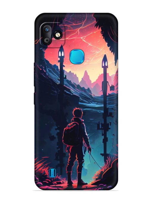 Cgs Artwork Embossed Soft Silicone Case for Infinix Smart Hd (2021) Zapvi