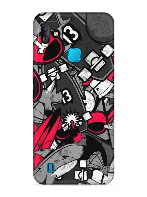 Fictional Doodle Embossed Soft Silicone Case for Infinix Smart Hd (2021) Zapvi