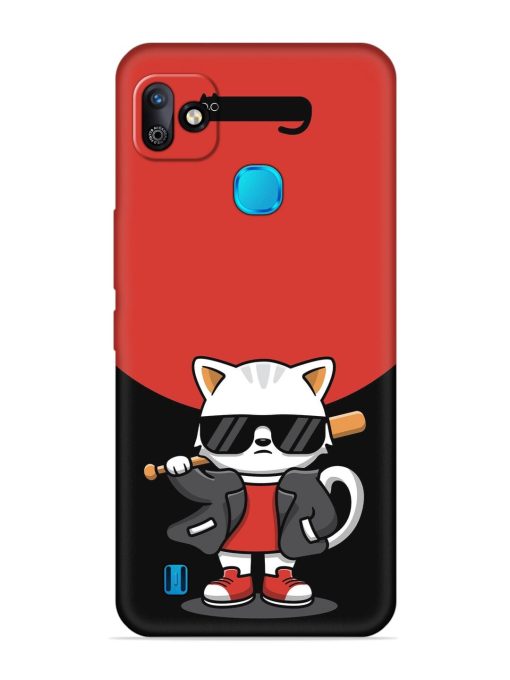 Cool Little Bear Cartoon Embossed Soft Silicone Case for Infinix Smart Hd (2021) Zapvi