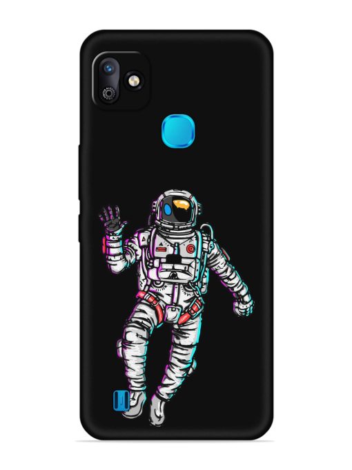 Spaceman Embossed Soft Silicone Case for Infinix Smart Hd (2021) Zapvi