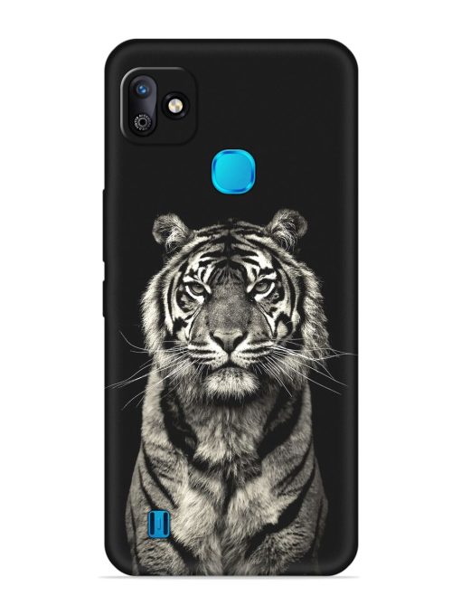 Tiger Art Embossed Soft Silicone Case for Infinix Smart Hd (2021) Zapvi