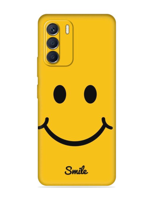 Yellow Smiley Embossed Soft Silicone Case for Infinix Zero (5G) (2023) Zapvi