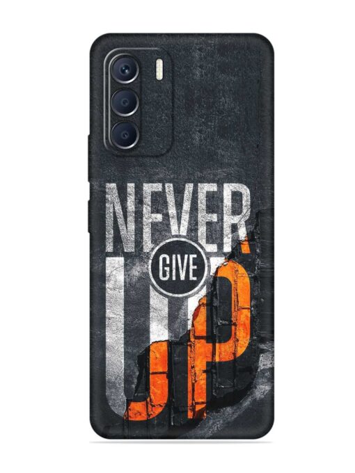 Never Give Up Embossed Soft Silicone Case for Infinix Zero (5G) (2023) Zapvi