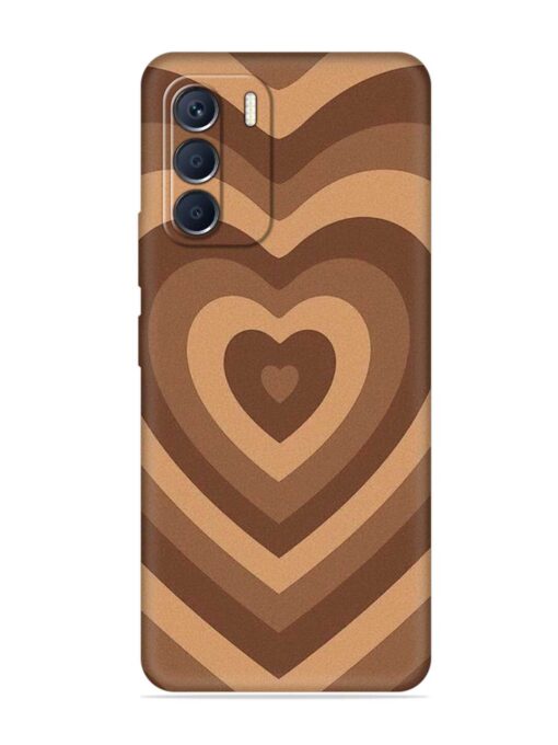 Brown Heart Embossed Soft Silicone Case for Infinix Zero (5G) (2023) Zapvi