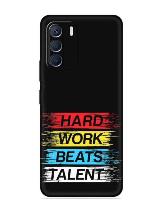 Hard Work Beats Embossed Soft Silicone Case for Infinix Zero (5G) (2023) Zapvi