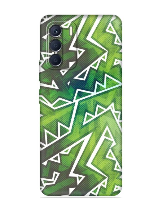 Green Graffiti Seamless Embossed Soft Silicone Case for Infinix Zero (5G) (2023) Zapvi