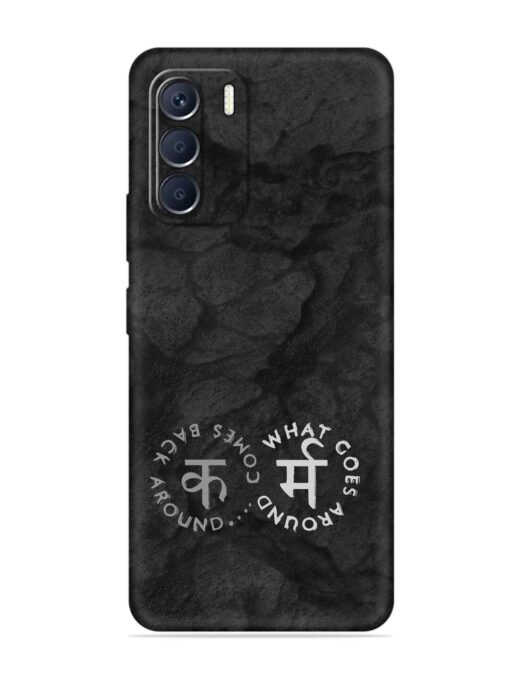 Karma Hindi Word Embossed Soft Silicone Case for Infinix Zero (5G) (2023) Zapvi