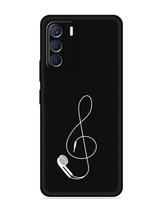 Music Earphone Vector Embossed Soft Silicone Case for Infinix Zero (5G) (2023) Zapvi