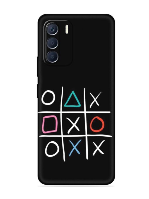 Super Neon Tic-Tac-Toe Embossed Soft Silicone Case for Infinix Zero (5G) (2023) Zapvi