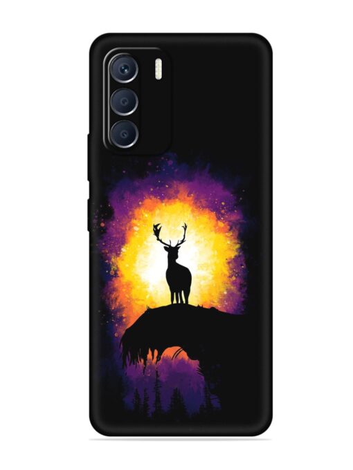 Elk Animal Art Embossed Soft Silicone Case for Infinix Zero (5G) (2023) Zapvi