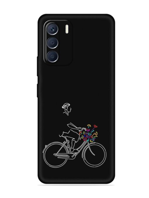 Minimalist Cycle Art Embossed Soft Silicone Case for Infinix Zero (5G) (2023) Zapvi