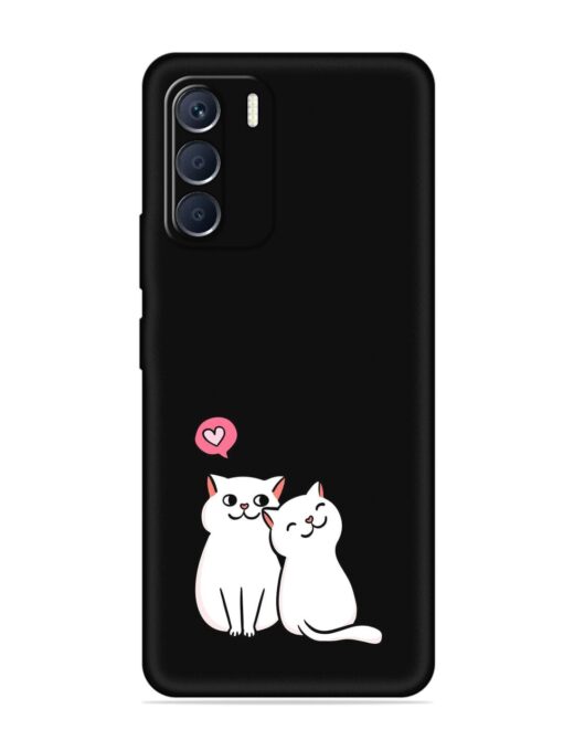 Cute Loving Cats Embossed Soft Silicone Case for Infinix Zero (5G) (2023) Zapvi