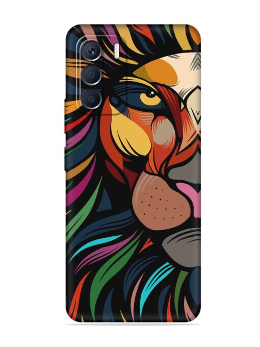 Trippy Lion Art Embossed Soft Silicone Case for Infinix Zero (5G) (2023) Zapvi