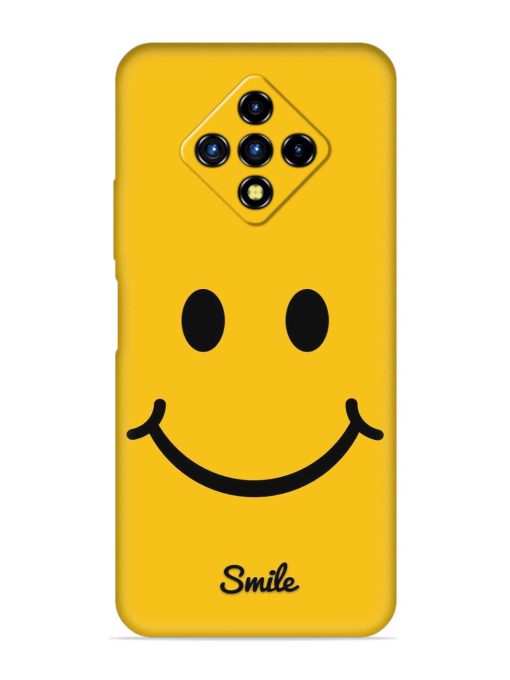 Yellow Smiley Embossed Soft Silicone Case for Infinix Zero 8I