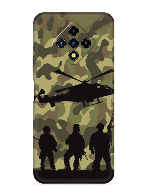 Army Heros Embossed Soft Silicone Case for Infinix Zero 8I Zapvi