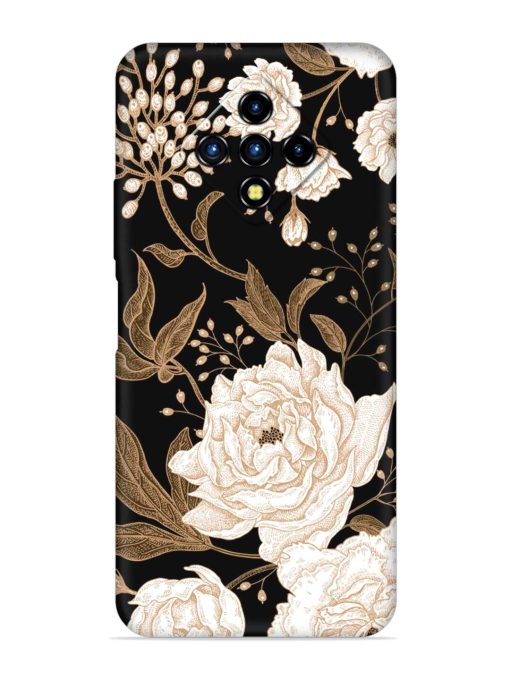 Peonies Roses Floral Embossed Soft Silicone Case for Infinix Zero 8I