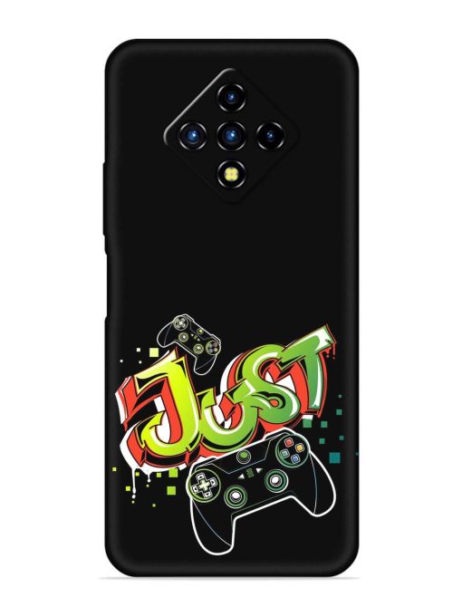 Graffiti Gamepad Illustration Embossed Soft Silicone Case for Infinix Zero 8I